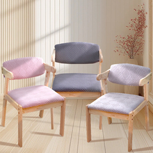 简约椅子套罩家用餐椅套奶茶店弹力异形分体椅套椅垫套装四季通用