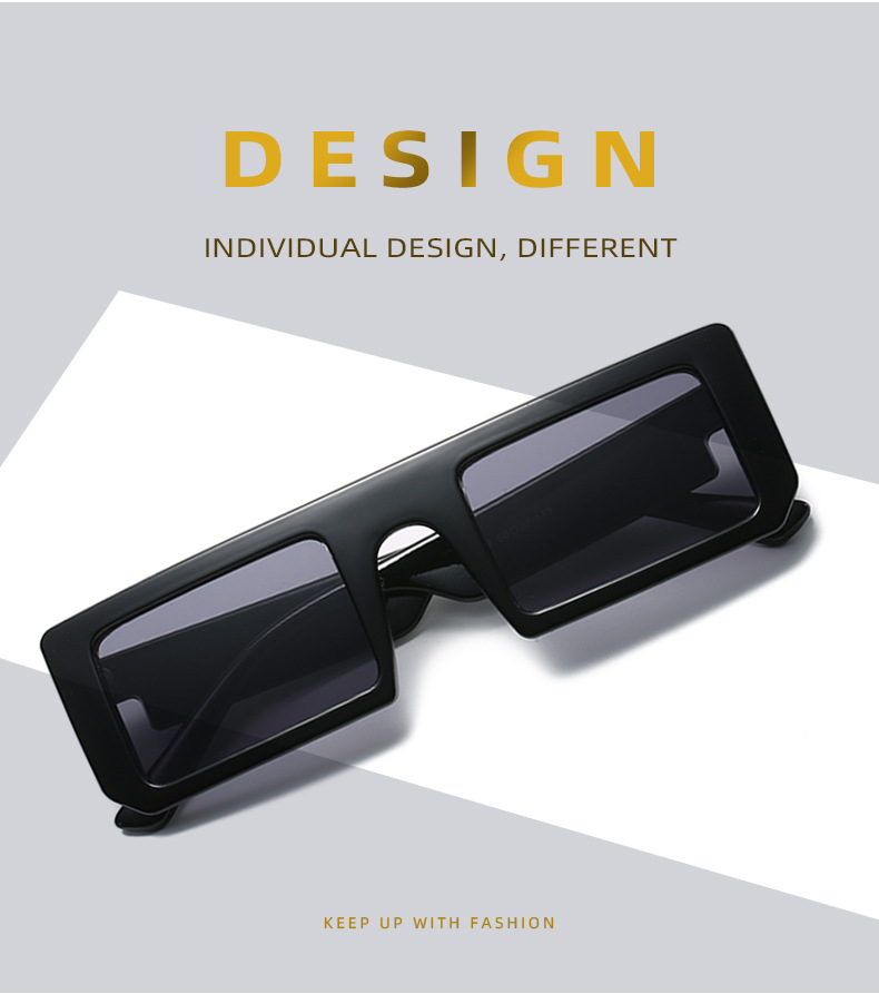 Women's Square Sunglasses Retro Personality Eyewear For Summer_voghion.com
