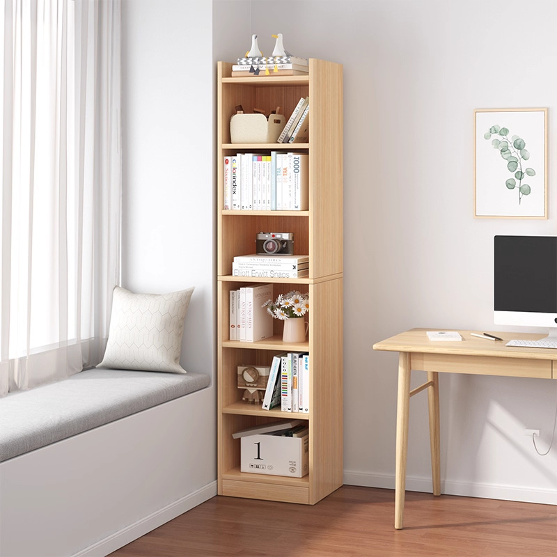 Bookshelf Floor-Standing Simple Household Small Bedroom Narrow Gap Small Bookcase Wall Corner Storage Storage Multi-Layer Storage Rack