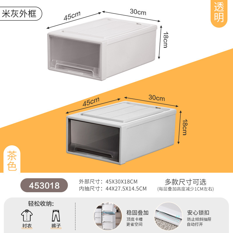 JEKO 収納ボックス引き出し型多層収納ボックスワードローブ衣類下着透明プラスチックキャビネット衣類層状アーティファクト|undefined