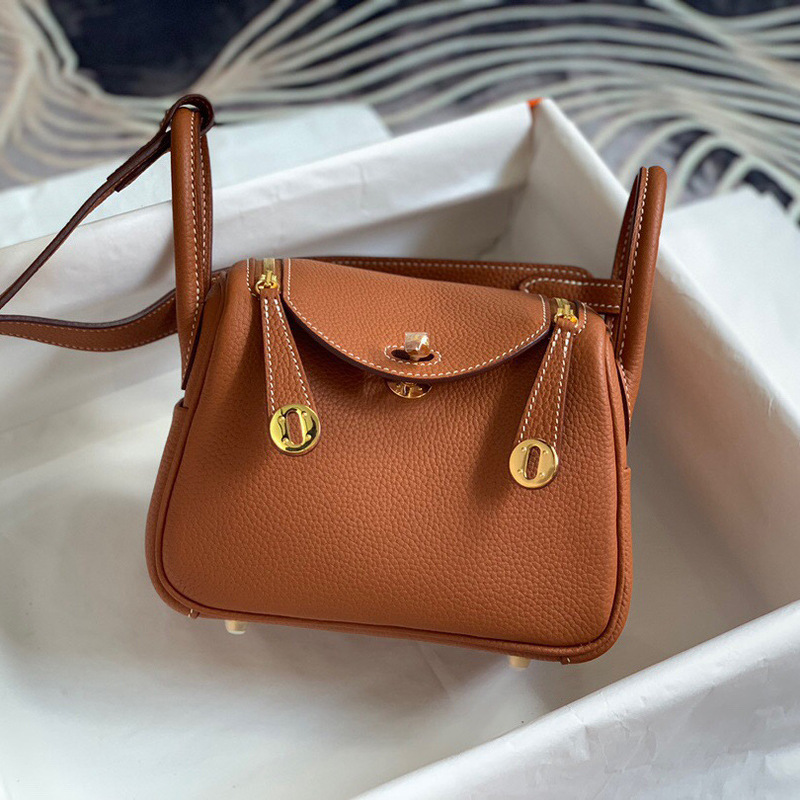 Gao Ding Lindi Bag Mini Togo Cowhide Shoulder Handbag Women's Crossbody Bag Doctor Bag Crossbody Bag Gao Ding Lindi Bag Mini Togo Cowhide Shoulder Handbag Women's Crossbody Bag Doctor Bag Crossbody Bag