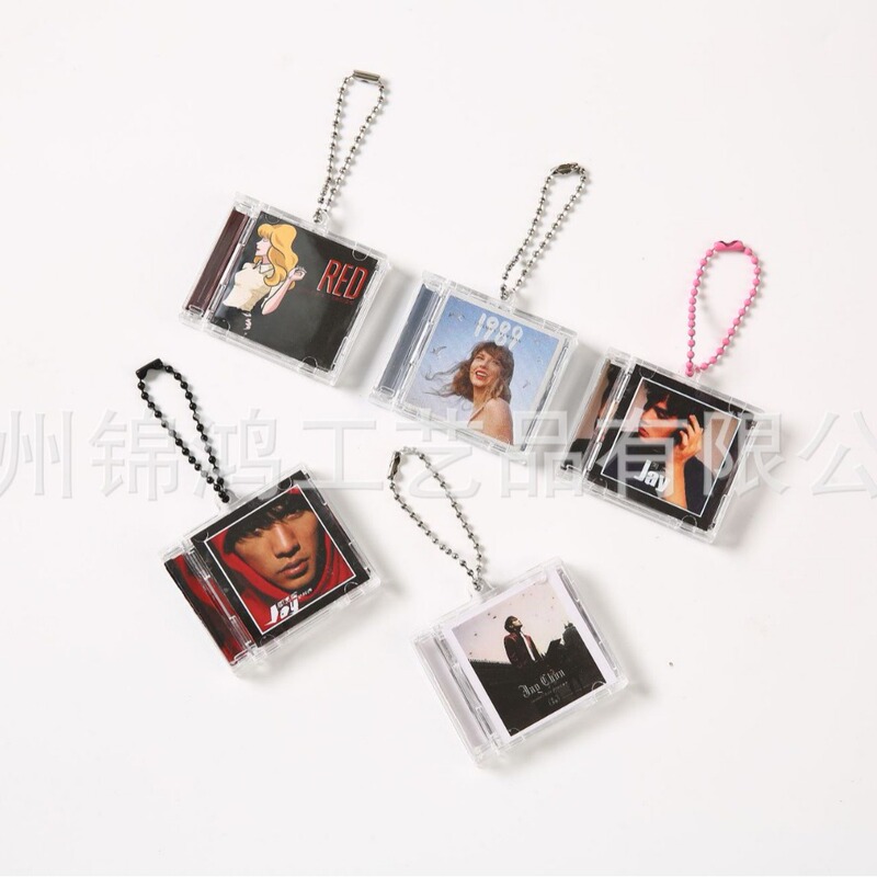 Creative Nfc Song Album Collection Box, Mini Cd Box, Record Nfc Keychain, Backpack Pendant Box