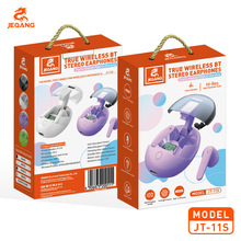 JEQANG新款上市TWS无线蓝牙耳机 数显 一键弹仓半入耳式跨境外贸