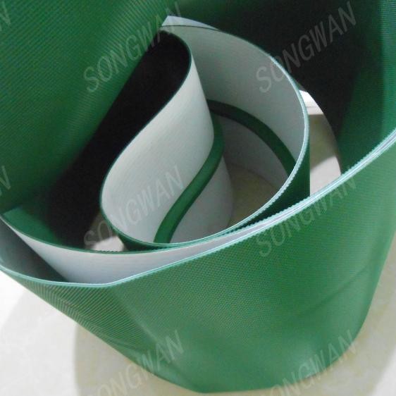 PVC绿色白色防跑偏传送带导条导轨输送带加筋导向条皮带防走位