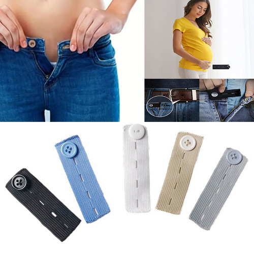Original elastic waistband extender for pregnant women, overweight men, adjustable size pants extender