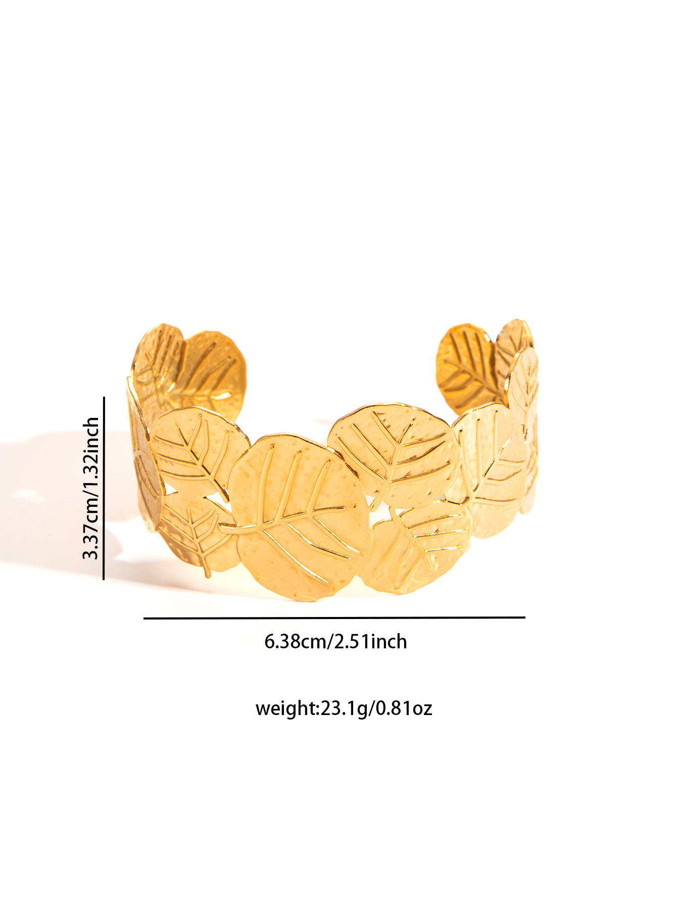 29g Weight 18K Gold Plated Plating Material Bangle Classification Titanium Steel Chain Material 1 Piece Quantity Casual, Party, Street Occasion Titanium Steel Material Flower, Butterfly Pattern All Seasons Season Women's Gender Plating Design IG Style Style Gold Color IG Style Flower Butterfly Titanium Steel 18K Gold Plated Bangle In Bulk 12