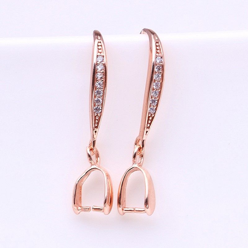 Copper golden earrings