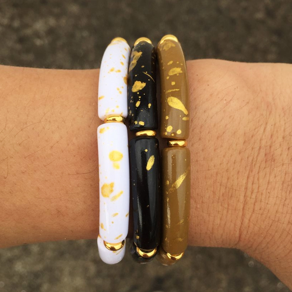 Fashion Solid Color Arylic Womenu0027S Bangle 1 Piece