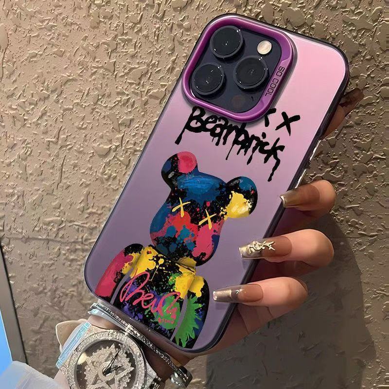 Nuevo estilo de alto valor aplicable iPhone 16 funda para teléfono móvil Apple 15promax/14 anti-caída 13pro12 graffiti 11