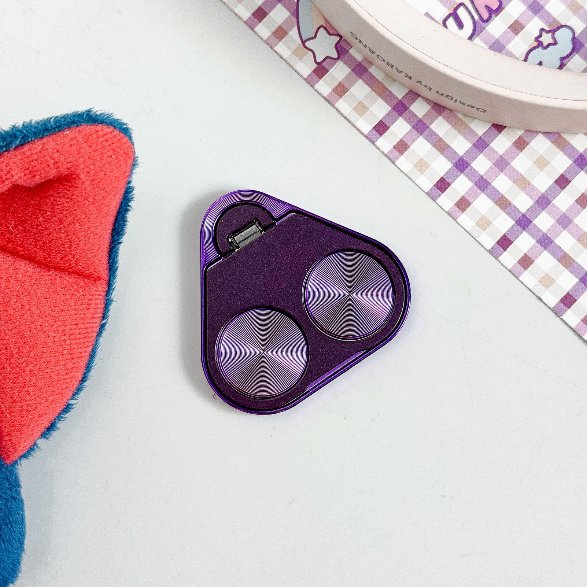 Holder Handheld Creative Phone Portable Ring Clip Double Circle 360 Rotating Stand_voghion.com