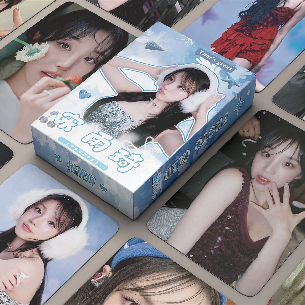 Wholesale Inner Circle Five Beauties Small Cards, featuring Zhao Lusi, Song Yuqi, Yu Shuxin, celebrity-themed laser self-printed Lomo cards.