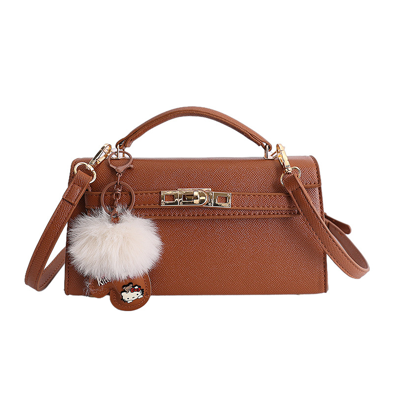 Textura de bloqueo bolso de mano Kelly 2026 nuevo estilo extranjero bolso de hombro de moda diaria bolso pequeño