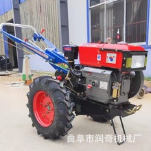 农用15马力手扶拖拉机旋耕开沟犁地机 山地开荒松土整地微耕机