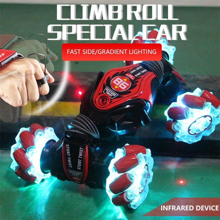 IQ0EM gesto inducción giro música ligera transfronteriza truco escalada coche deriva horizontal RC coche de control remoto