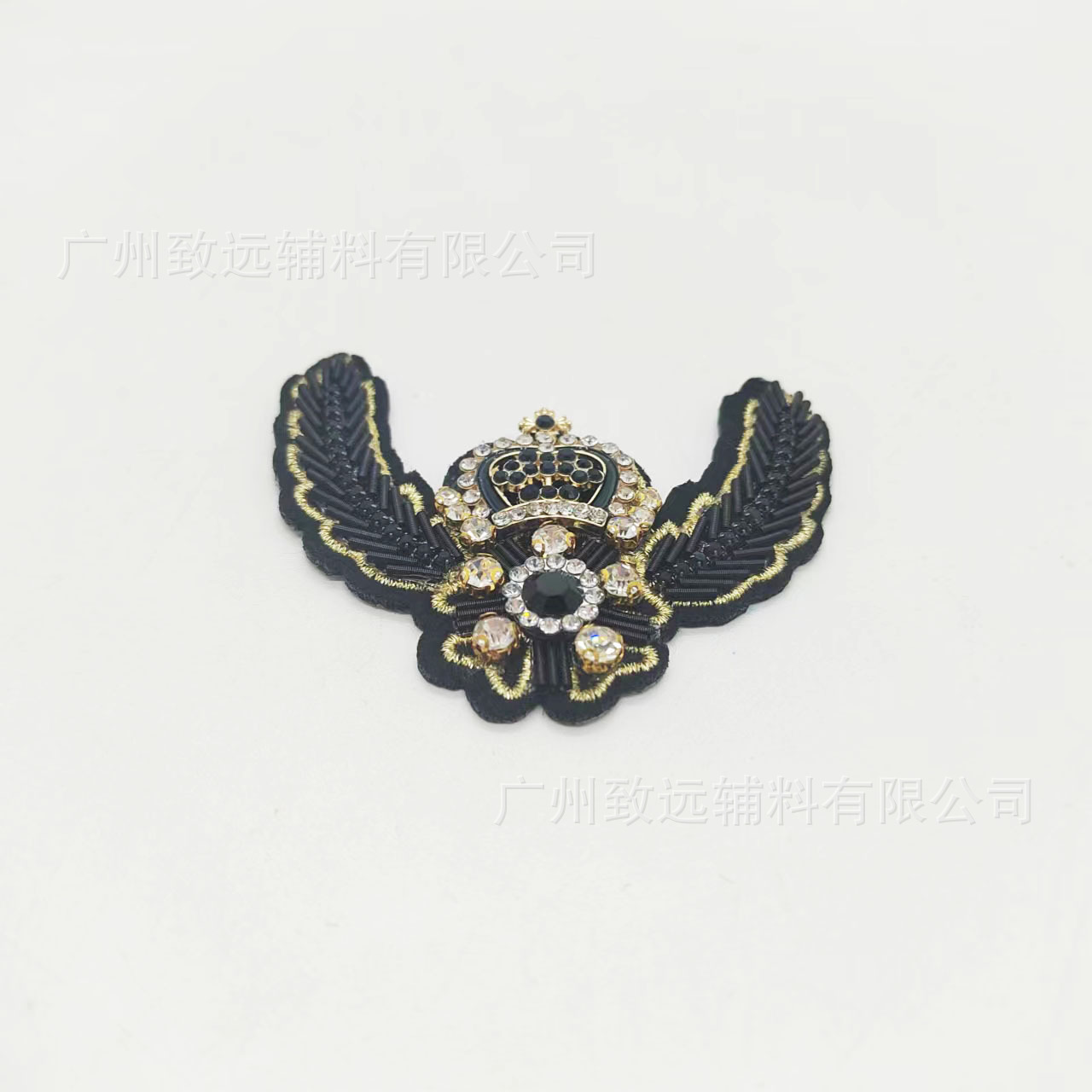 2023 nuevo bordado hecho a mano indio seda corona alas insignia joyería personalizada ropa zapatos y sombreros accesorios insignia image 6