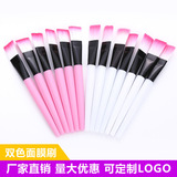 Портативная мягкая двухцветная маска для лица, косметическая кисть, (в наличии на складе), с печатью вашего логотипа