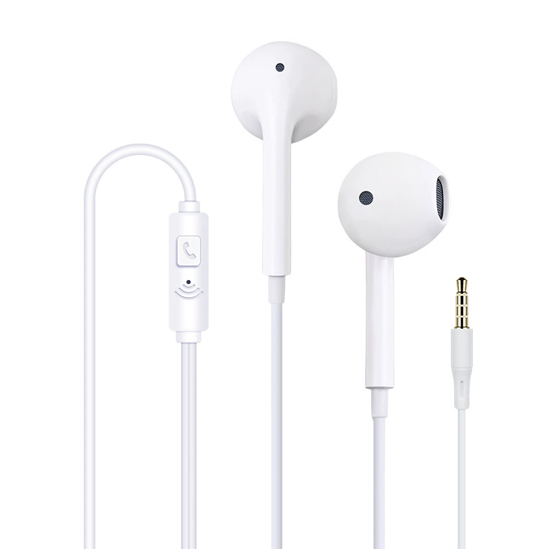 Совместимые наушники Apple, Huawei, для мобильного телефона, оптовая продажа, проводной контроль, Android