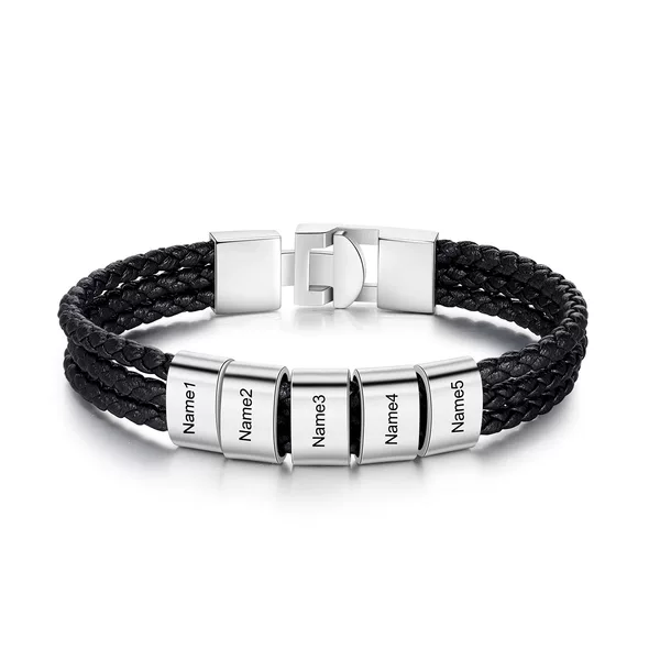 Three-layer black engraving model + 5-section steel buckle