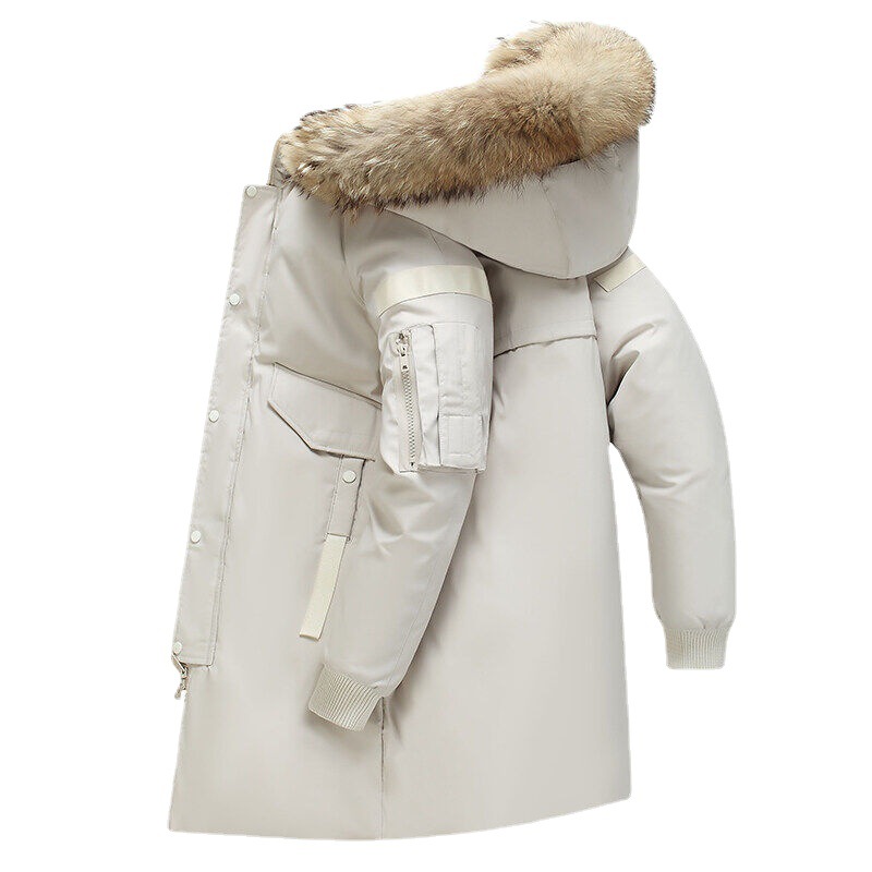 Herbst- und Winter-Daunenjacke für Herren, mittellang, dick, neuer warmer Trend, Paar, lässig, vielseitiger Stil_voghion.com