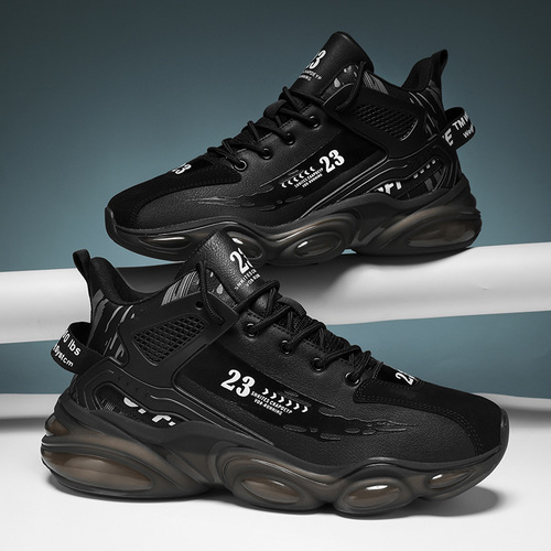 Autumn and winter foreign trade velvet sports shoes men's shoes versatile men's casual daddy shock-absorbing basketball running shoes wholesale