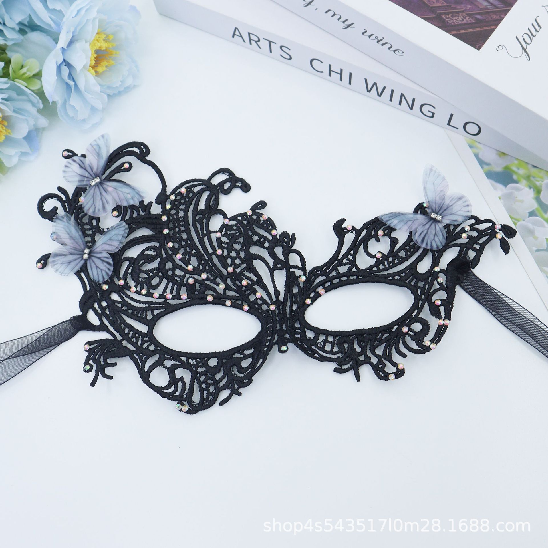 Ventas transfronterizas calientes de Halloween máscaras de encaje de Phoenix máscaras de rendimiento de máscaras sexuales de la reina