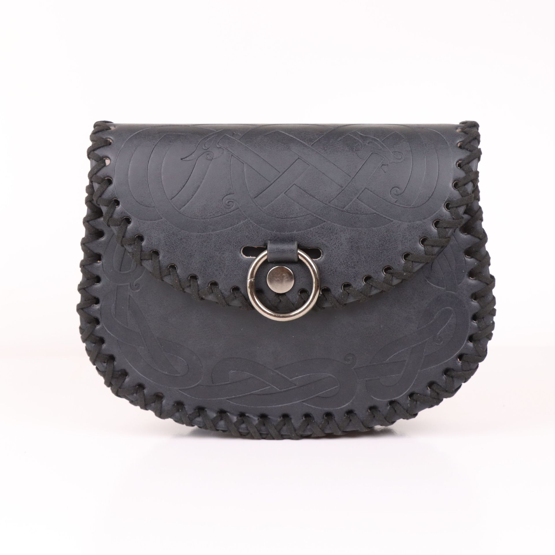 블랙 보트 모양의 벨트백