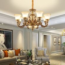 工厂直销 欧式田园风格树脂吊灯客厅灯 大气别墅复式楼大厅灯吸吊