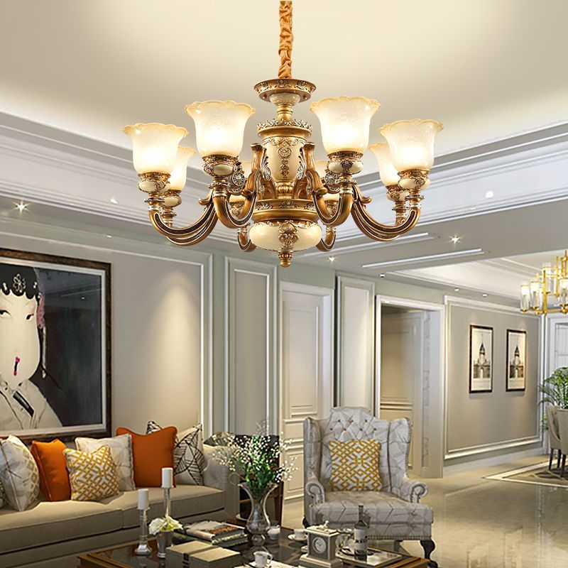 工厂直销 欧式田园风格树脂吊灯客厅灯 大气别墅复式楼大厅灯吸吊