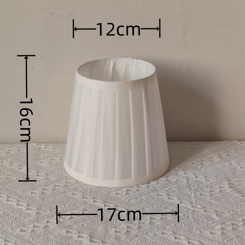 Transfronteriza en stock creativo nórdico simple hecho a mano plisado tela tira pantalla lámpara de mesa lámpara de pared accesorios sombreado