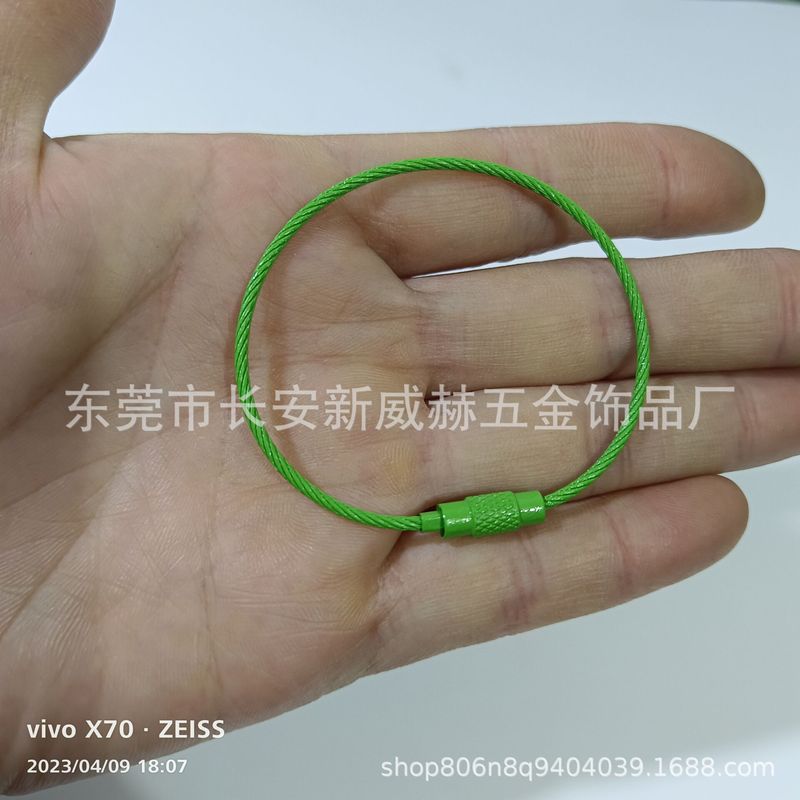 現物カラー塗装ワイヤーリング塗装ワイヤーリングステンレスワイヤーリングロープキャンディー色ワイヤーロープ|undefined