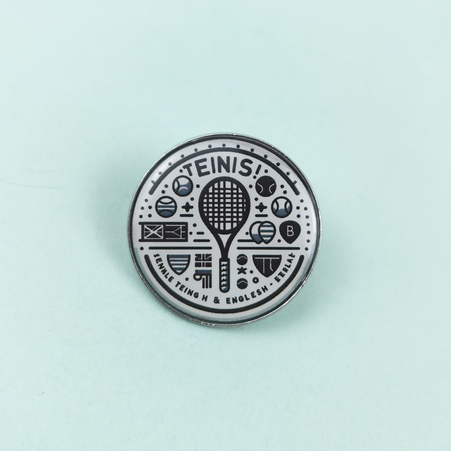 Broche de metal redondo transfronterizo patrón de dibujos animados medalla de joyería estilo retro europeo y americano mochila insignia de alfiler