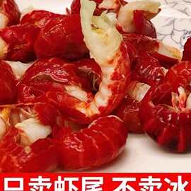 鲜活小龙虾原味特级虾尾20斤/箱干冻虾尾龙虾馆商用食材特级虾尾