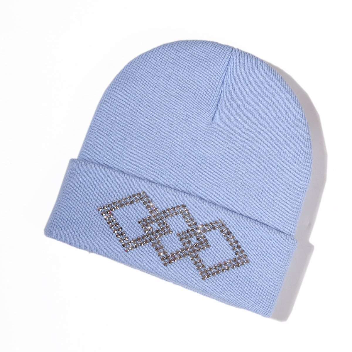 Unisex Diamond-iron hat rhinestone knit hat knitting hat party_voghion.com