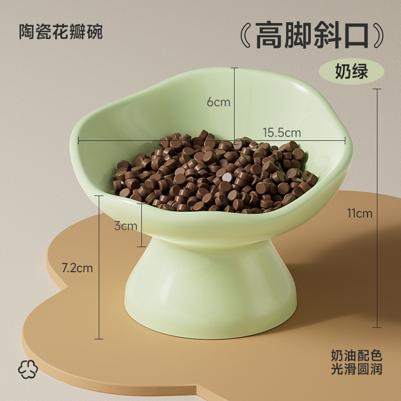 Tazón para gatos Tazón de comida para gatos de cerámica Tazón de arroz para gatos Tazón de comida para gatos Tazón para perros de patas altas Tazón para beber Tazón para beber para mascotas Tazón para arroz para gatos