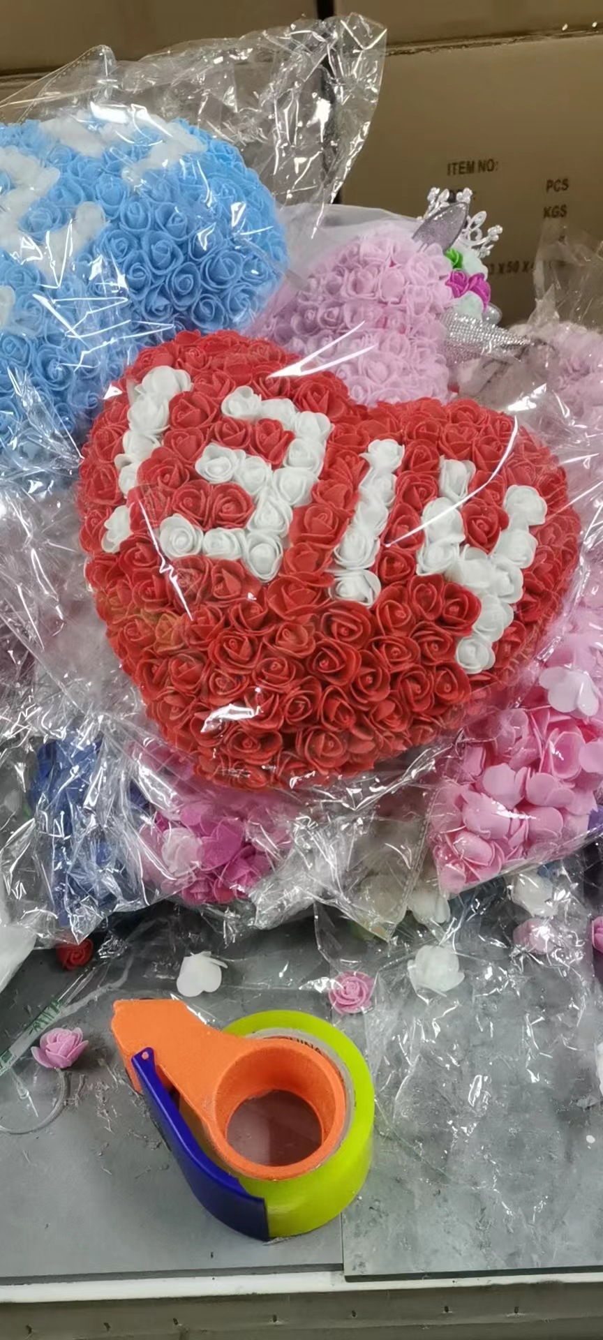 Fábrica al por mayor Rosa amor corazón flor Navidad Día de San Valentín confesión regalo cumpleaños regalo creativo