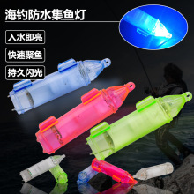 海钓集鱼灯 水下诱鱼灯LED防水集鱼器快速聚鱼无需电池持久强闪光