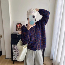 2025年新款洋气毛衣女冬季加厚宽松慵懒外穿针织衫粗线时尚外套