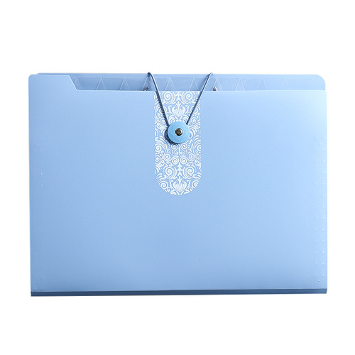 12-grid accordion bag folder student test paper holder 8-grid cute transparent classified storage a4 multi-layer storage bag