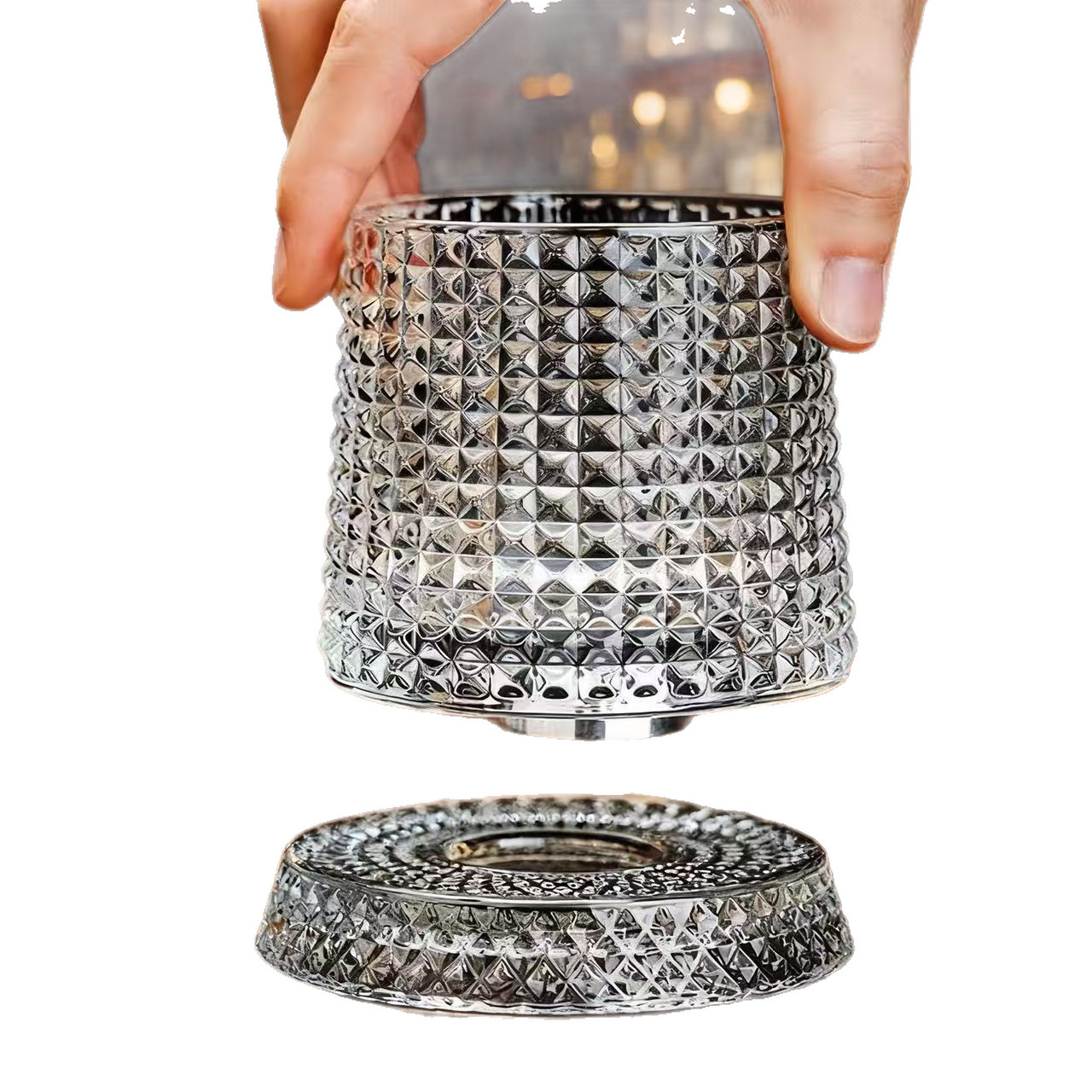 Taza giratoria de McLaren con taza giratoria de base de taza de whisky taza de vino extranjero