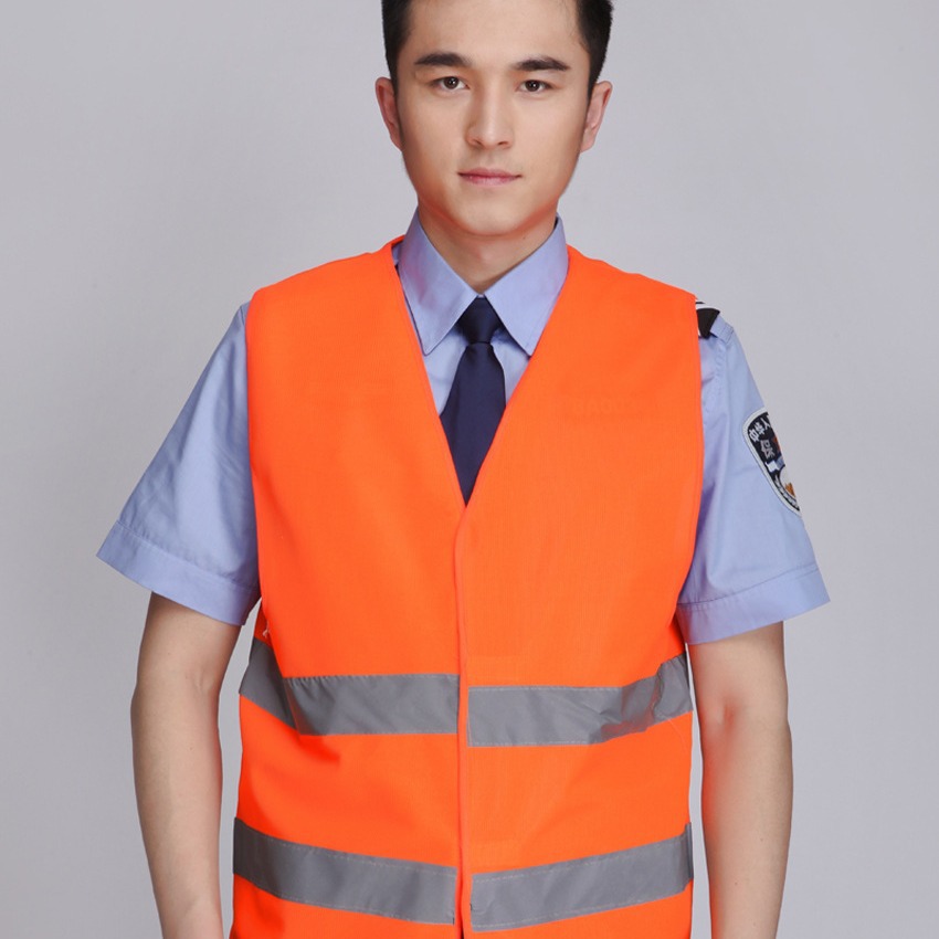 Chaleco reflectante de seguridad Chaleco de montar anillo suéter tráfico construcción fluorescente resalte enrejado ropa transpirable imprimible