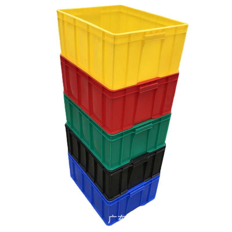 厂家现货电子工厂车间周转塑料方盒 物料零件胶盆 平口长方形