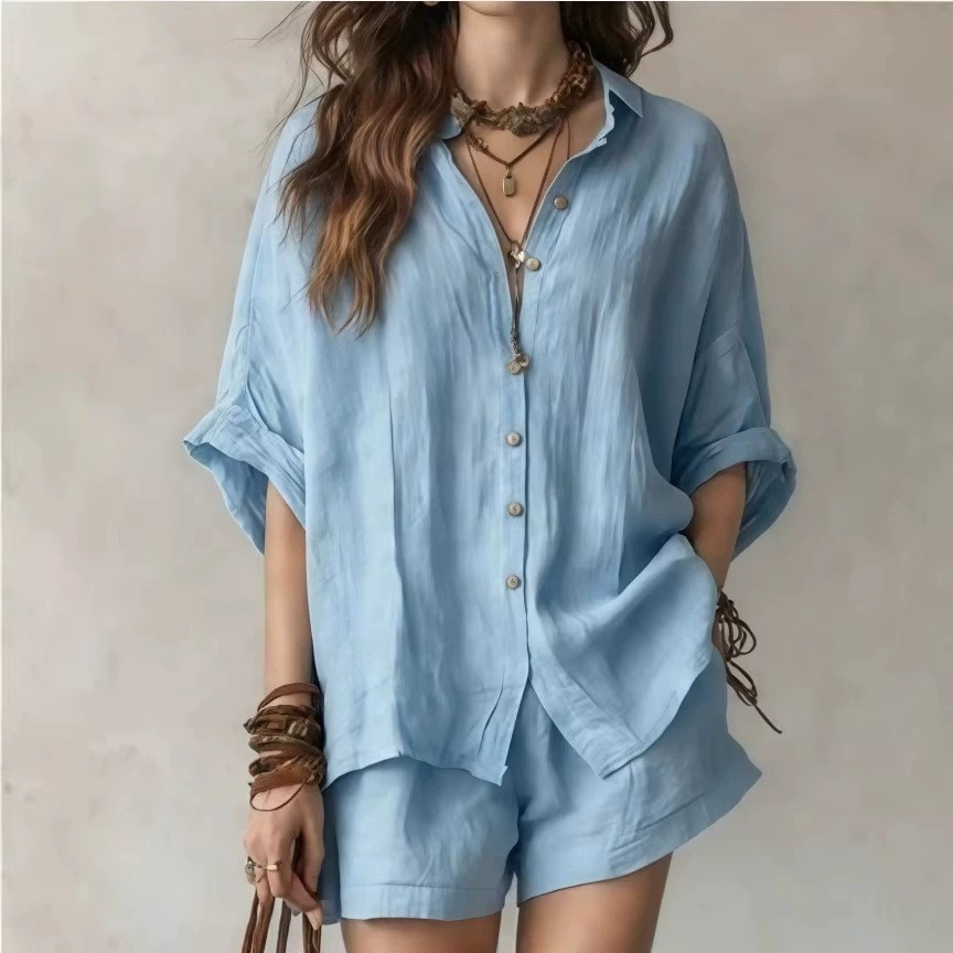 Summer solid shirt