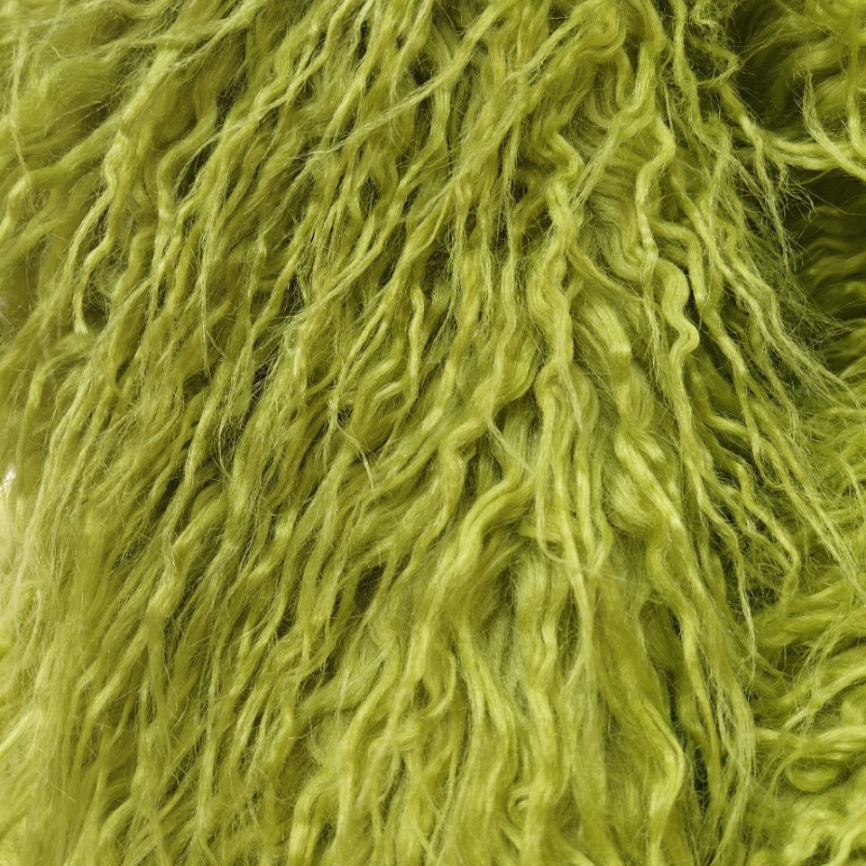 现货滩羊毛长萝卜丝长毛绒长毛面料9cm滩羊绒