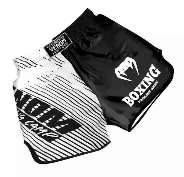 10# white line shorts