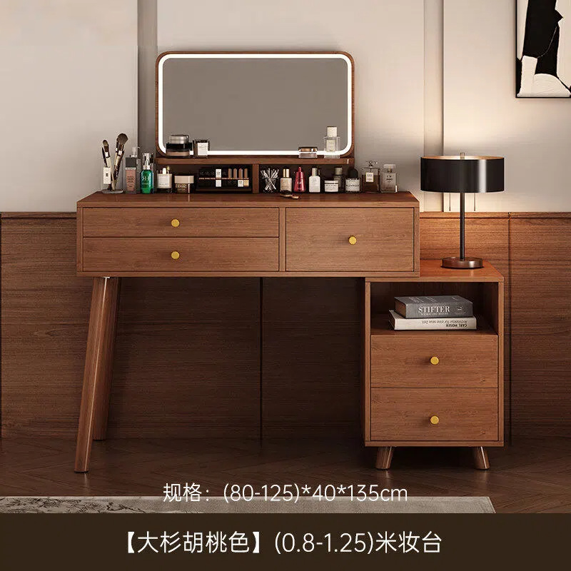 Tocador pequeño apartamento dormitorio simple moderno almacenamiento integrado mesa de maquillaje simple estilo de registro mesa de maquillaje de noche