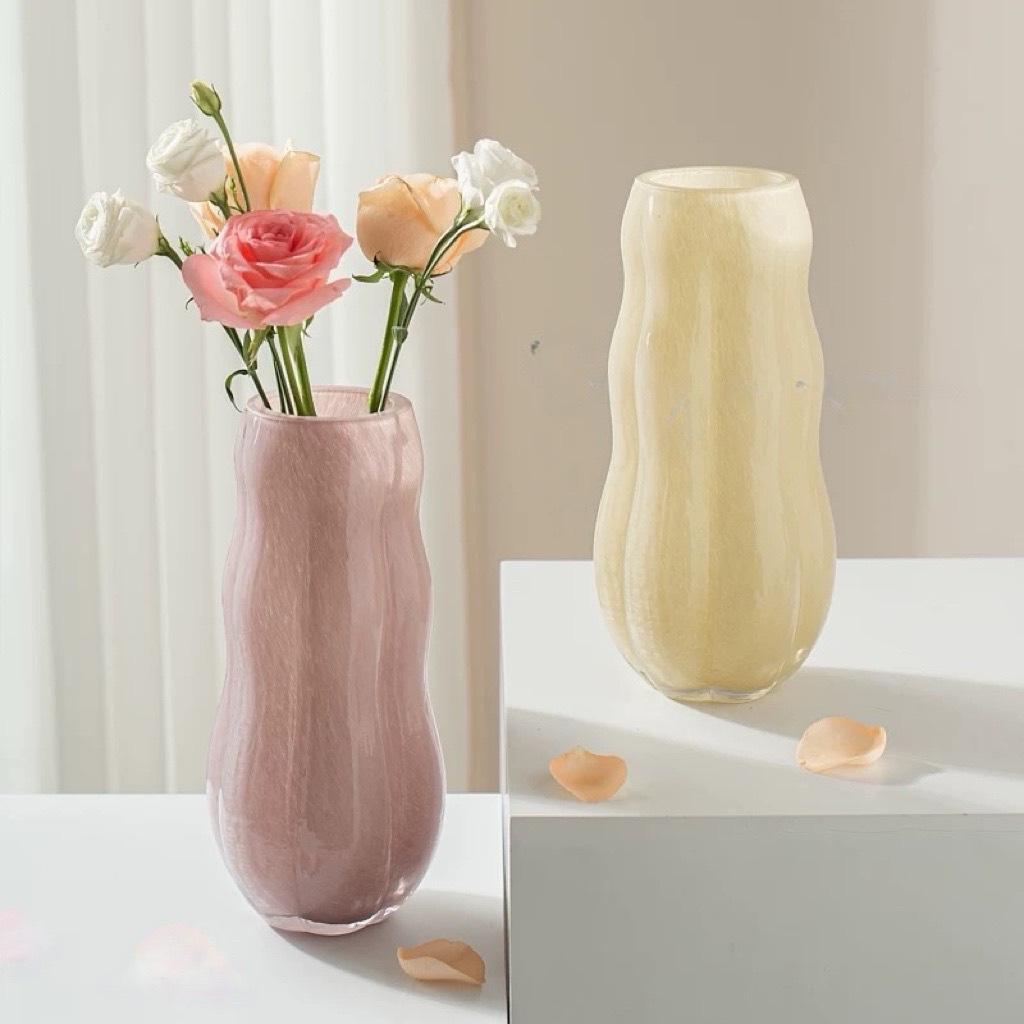 Luz de lujo de alto nivel de vidrio francés creativo medieval red de diseño de flores en la sala de estar decoración de vasijas de nicho