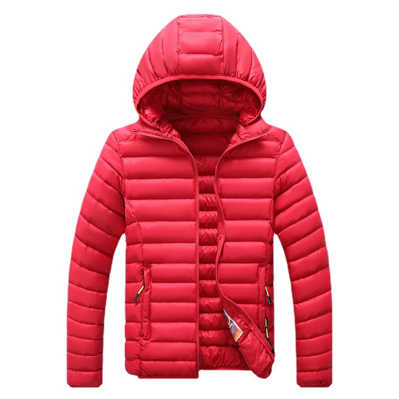Abrigo acolchado de algodón casual de invierno de moda simple desmontable con capucha multicolor abrigo acolchado de algodón de los hombres abrigo acolchado de algodón cálido abrigo casual