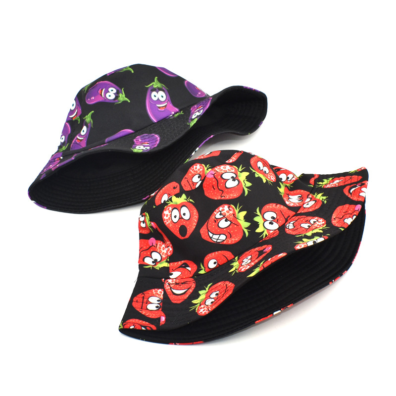 Unisex Artistic Fruit Vegetable Flat Eaves Bucket Hat display picture 5