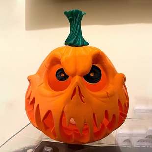 Halloween Pumpkin Resin Creative Desktop Skull Ghost Festival Decoration Scene Decoration Hollow Large Pumpkin