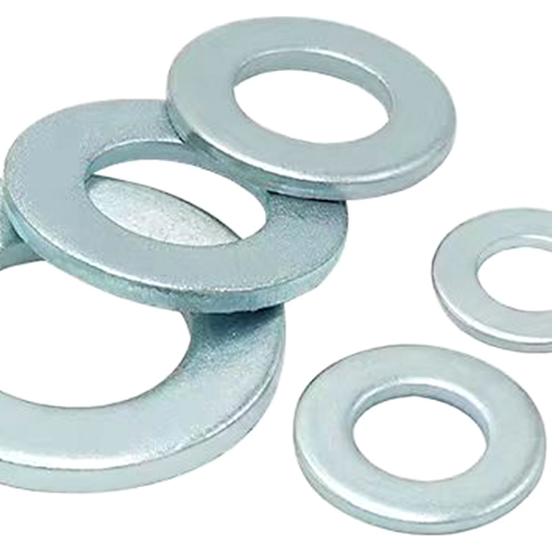 铁镀蓝白锌垫片平垫金属平垫片螺丝平垫圈五金介子M3/M4/M5/M6/M8